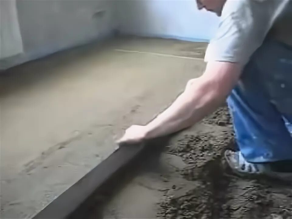 Как сделать стяжку пола видео. Как сделать стяжку пола видео