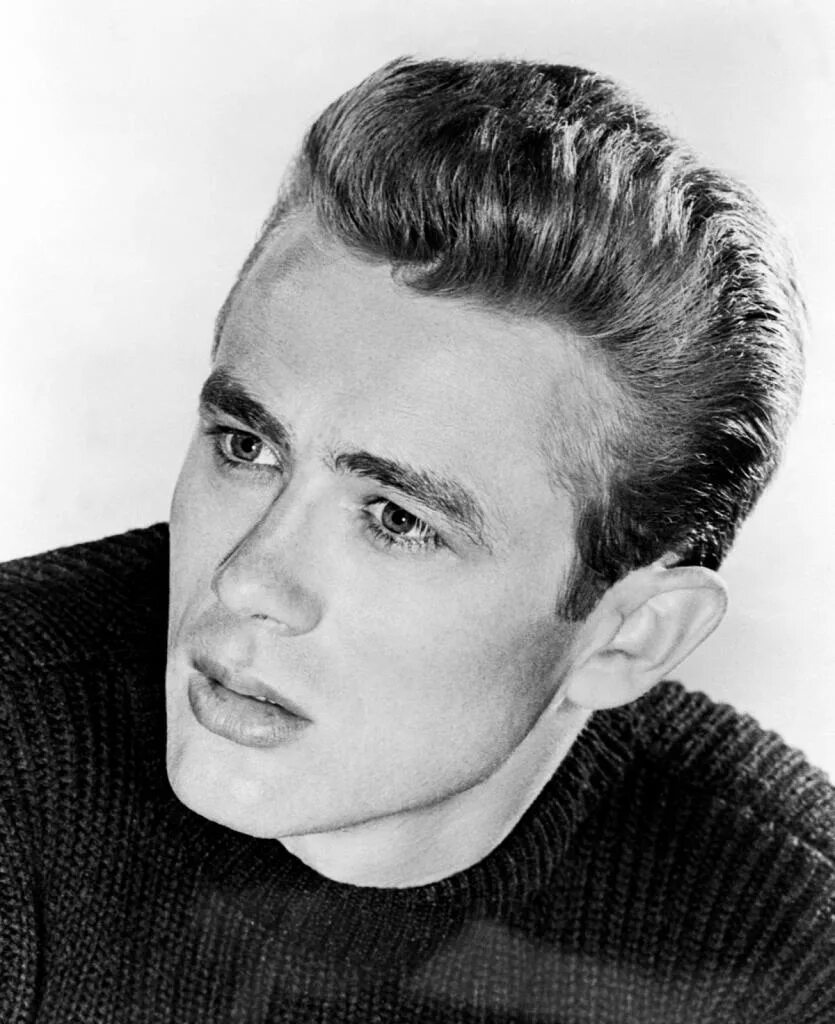 James Dean. James Byron Dean. Элвис Пресли прическа Помпадур. Мужские стрижки 60