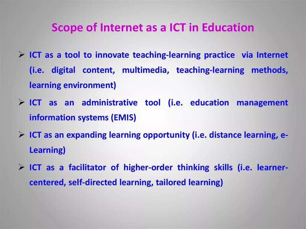 ICT Development презентация. ICT-сектор. The role of ICT. ICT Education.