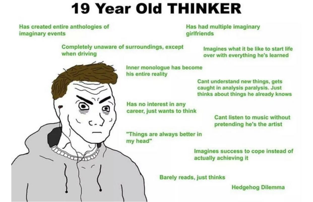 Im liking. INTP Wojak. Дилемма дикобразов. Thinker Wojak. Гиниятуллин Артур.