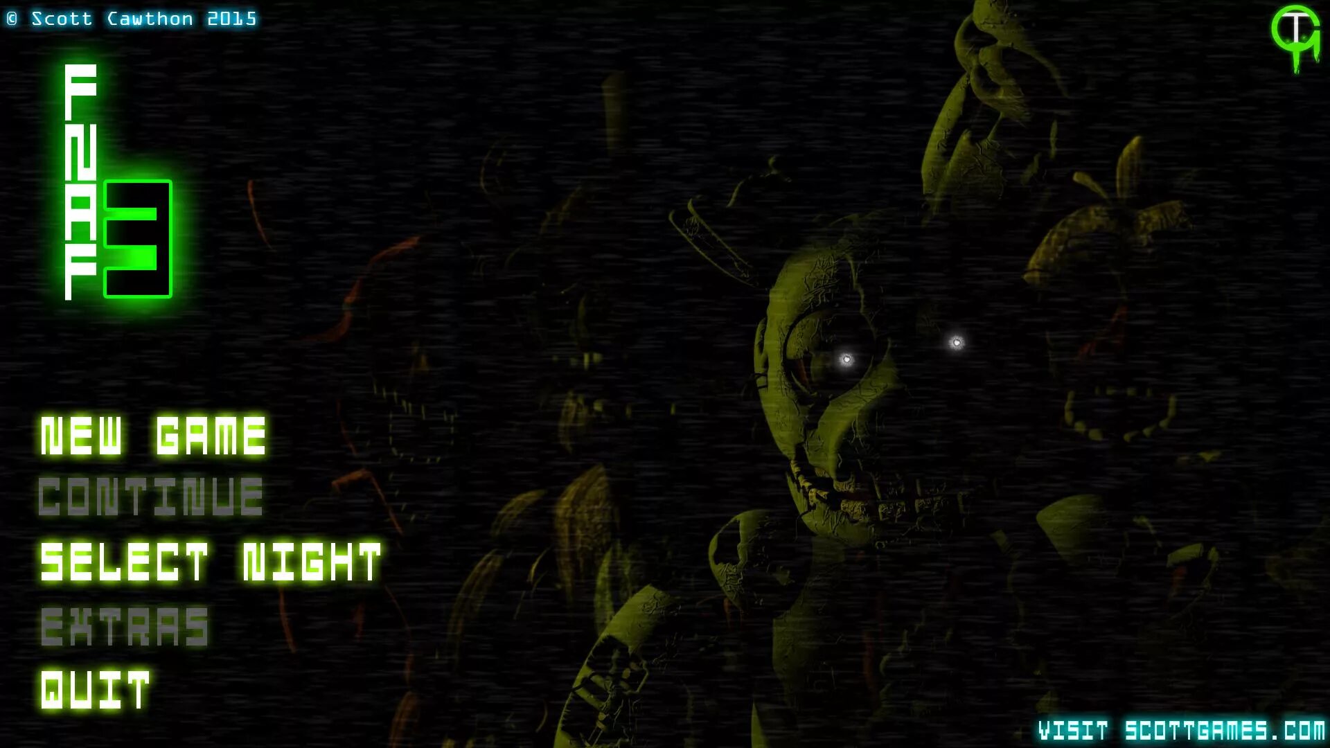 Fnaf main. ФНАФ 3 начальный экран. ФНАФ 3 меню. Главное меню ФНАФ 1. Главное меню ФНАФ 4.