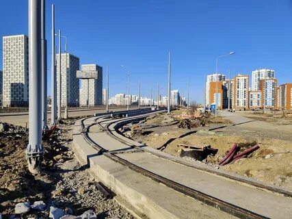 Трамвай в академическом районе екатеринбурга