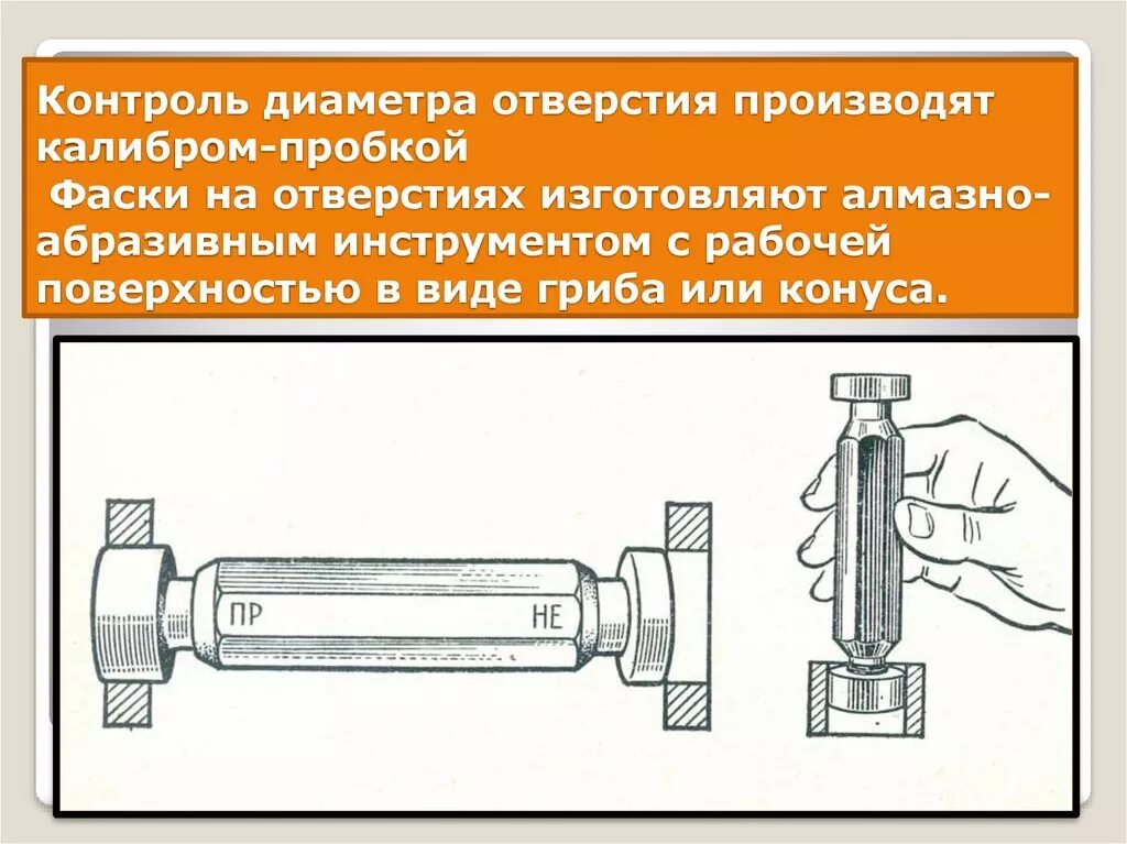 По внутренней поверхности гладкой. Контроль отверстий Калибр пробка гладкая. Калибры для контроля размеров отверстий. Калибр пробка 12h11. Калибр пробка для отверстий.