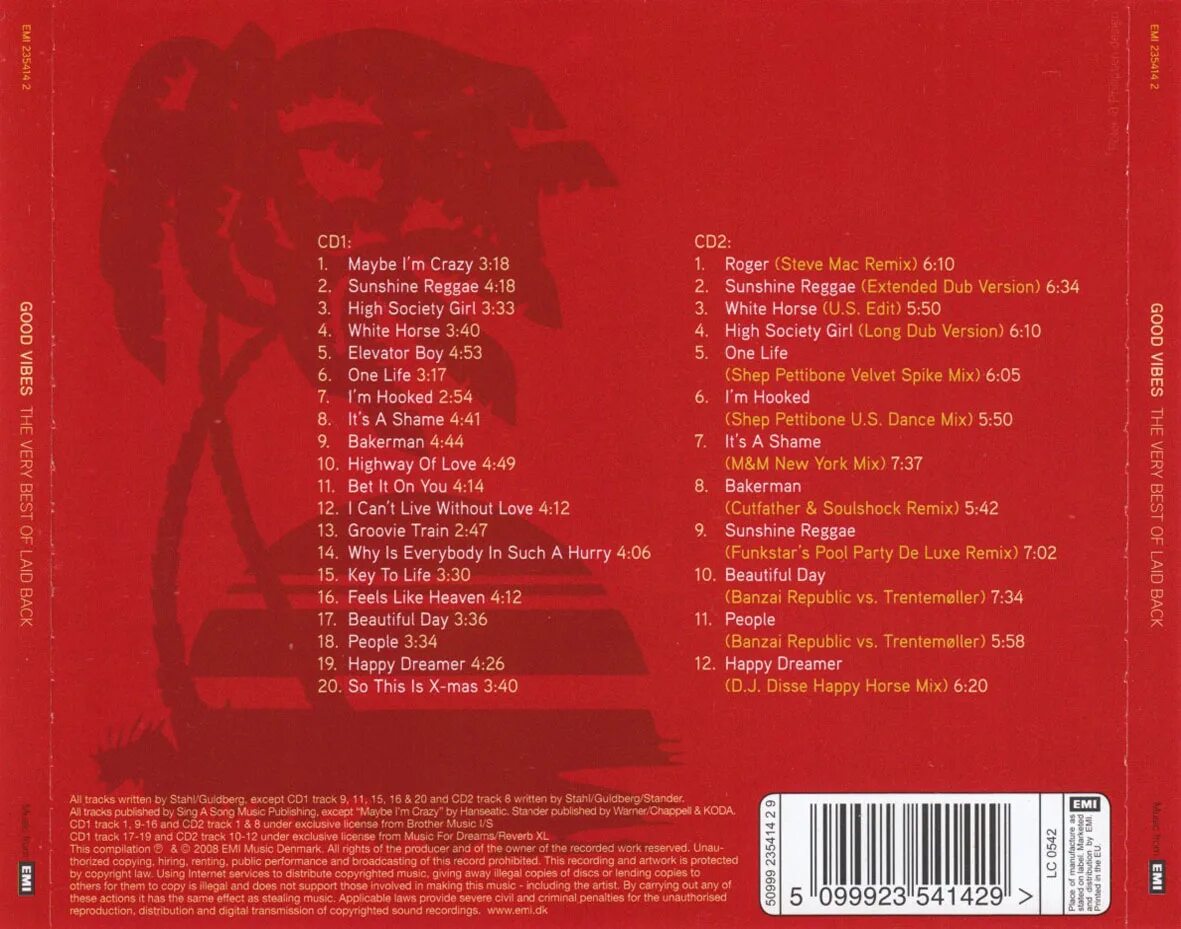 1 lay back. Laid back__good vibes (the very best of laid back) (comp.) (cd1) [2008]==. laid back - good vibes - the very best of. laid back 1987. laid back good vibes the very best of 2008.