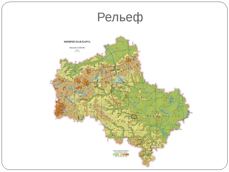 Рельеф московской карта. Карта рельефа Москвы и Московской области. Карта рельефа Московской области. Физическая карта Москвы и Московской области с высотами. Физическая карта Московской области.
