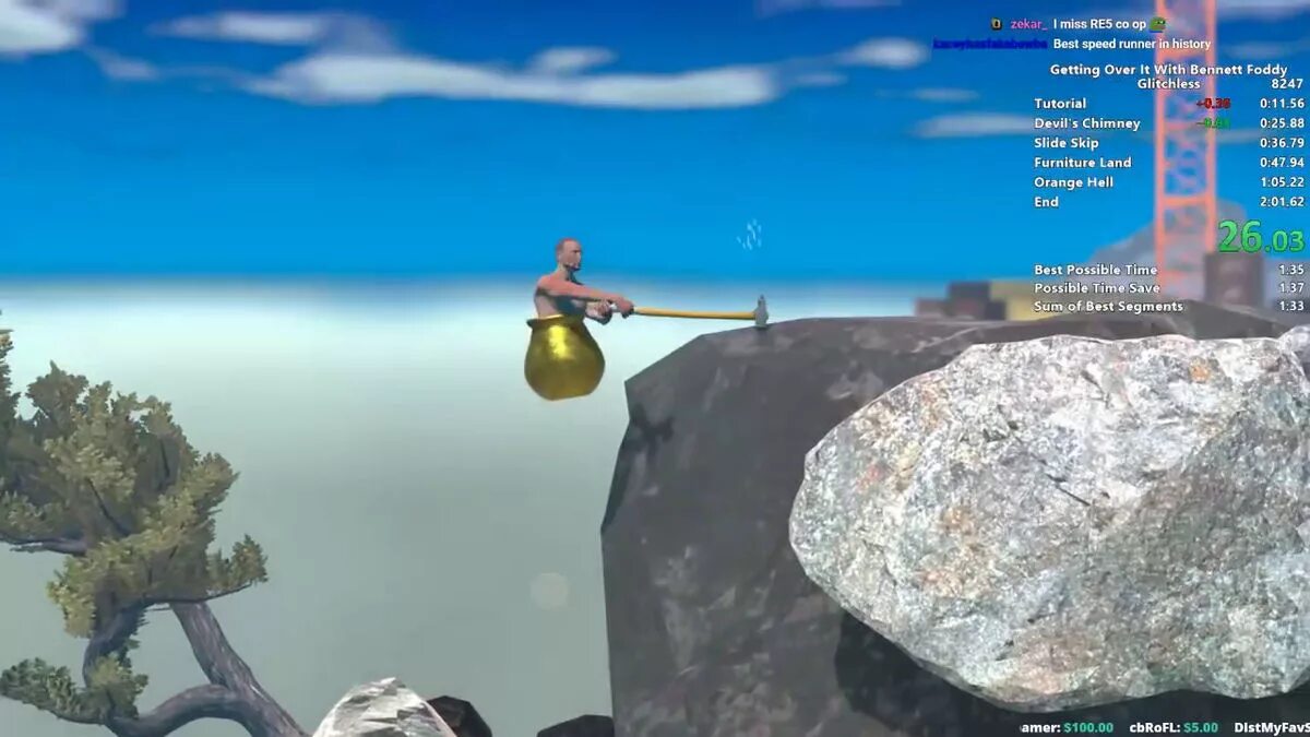 Getting over it спидран. Climb the Mountain игра. Getting over it with Bennett Foddy СПИД РАН. Getting over it with Bennett Foddy. A difficult game about climbing чит