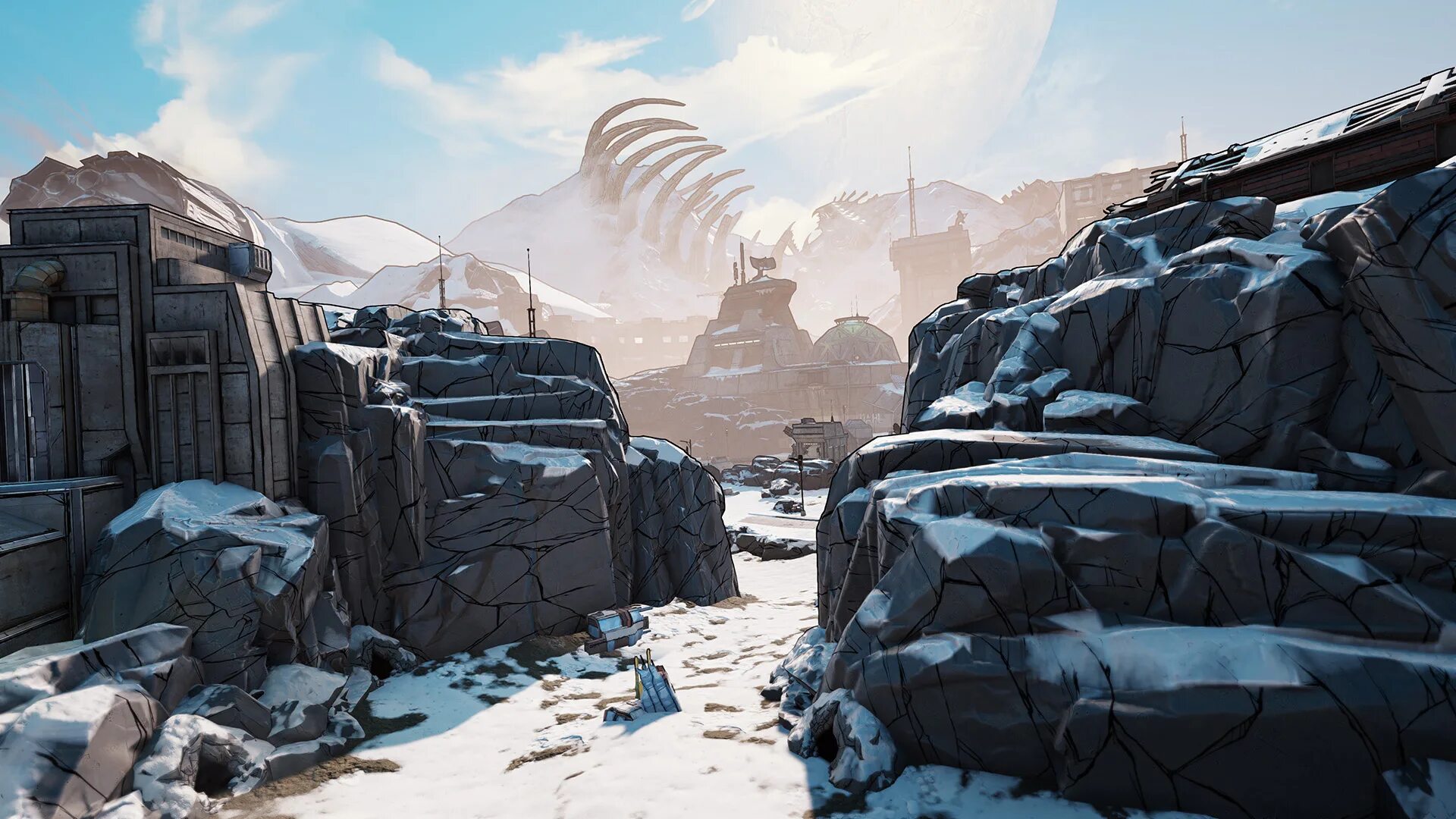 Borderlands 3 directors cut. Бордерлендс 3. borderlands 2 зима. бордерлендс 3 пейзажи. пейзаж пандоры бордерлендс.