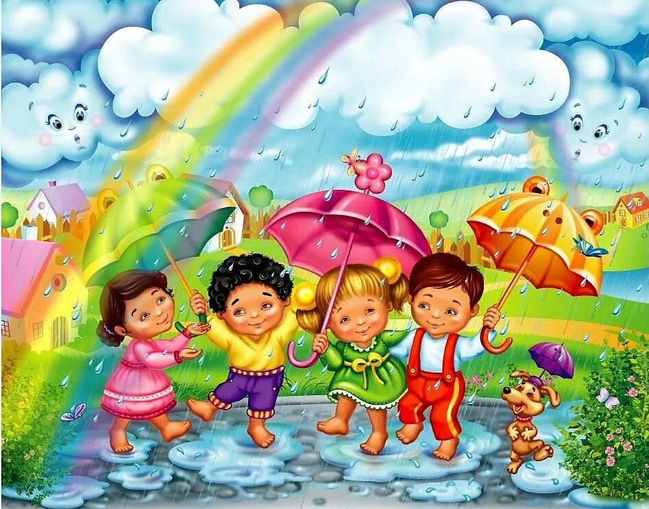 Лето для дошкольников. Лето для детей в детском саду. Дети дождя. Яркое лето детский сад. Веселые песни на природе