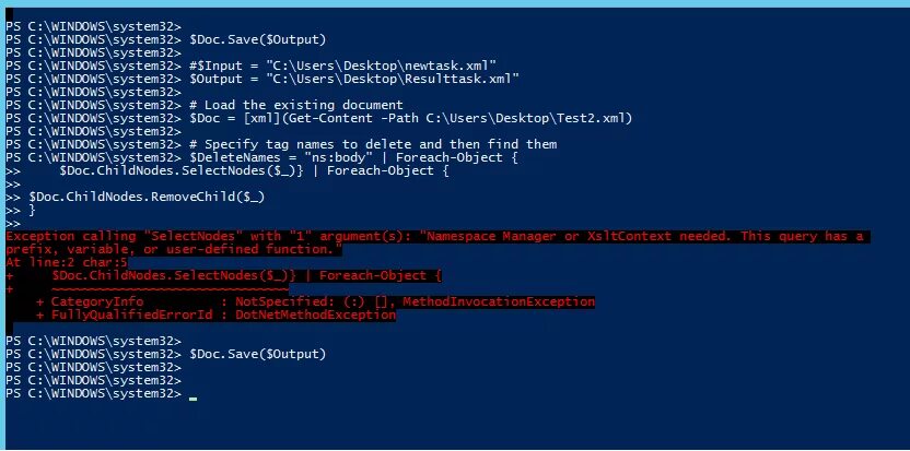 Powershell исключения. Powershell распарсить xml. powershell -uninstall-addsdomaincontroller screenshots. error check urls in browser  del esd dir  use powershell v3.0+  unblock powershell  enable bits serv.
