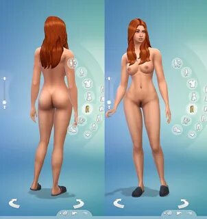 Sims 4 "Majestic's Female Nude Skins.