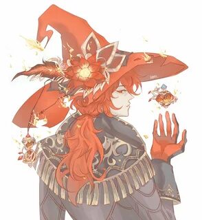 Crimson witch diluc!!I'm sure all genshin fanartists have a love hate ...