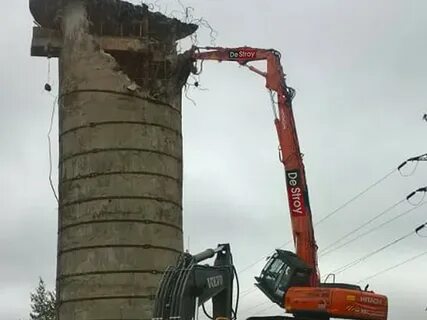 Демонтаж водонапорной башни