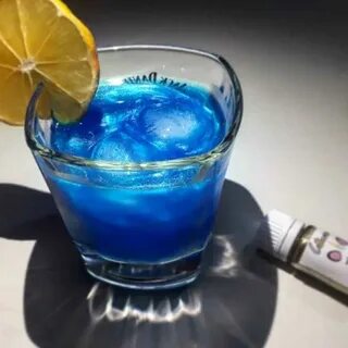 Какой напиток синего цвета