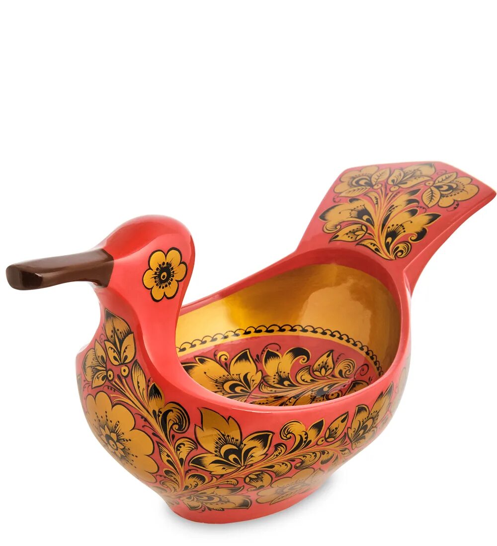 Хохломская роспись ковш утка. Утица хохлома. Ковш братина павлин хохлома. Хохломская роспись кони ковш. Материал – липа.