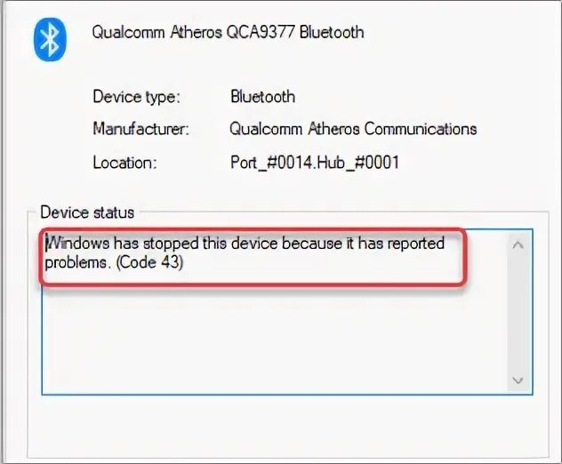 Generic bluetooth adapter ошибка. Generic bluetooth adapter ошибка