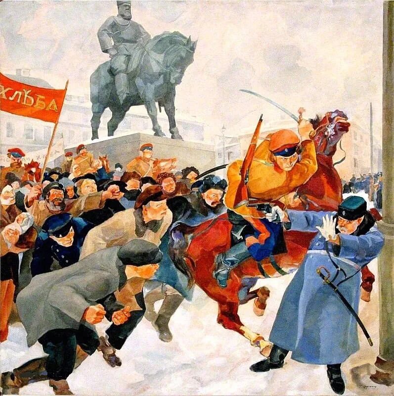 Россия 1917 год новый год. Революция февраль 1917. Февраль 1917 г. Знаменская площадь. Февральская революция 1917 картины.