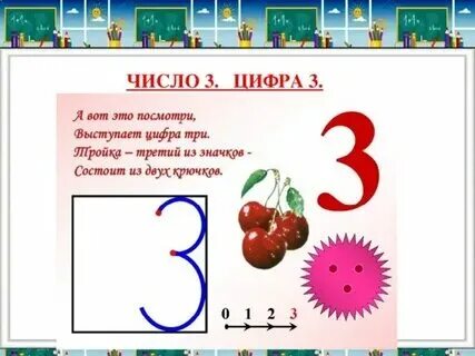 Цифра 3 слово яркий