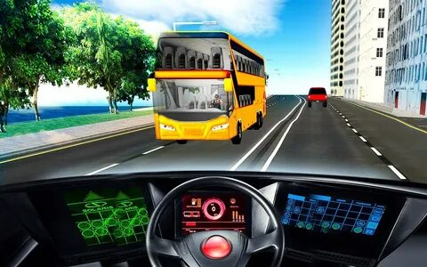 City bus driving