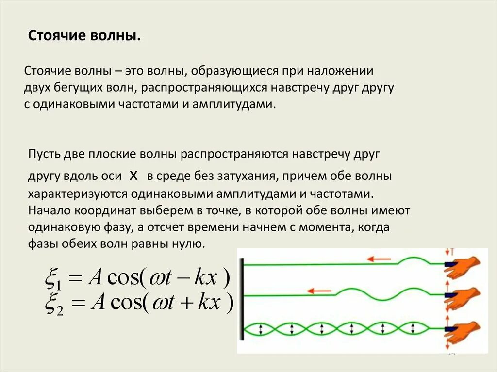 Какой вид волн имеет наименьшую длину. Стоячая волна это простыми словами. Стоячие волны образуются при наложении. Бегущая и стоячая волна. Волновые процессы.