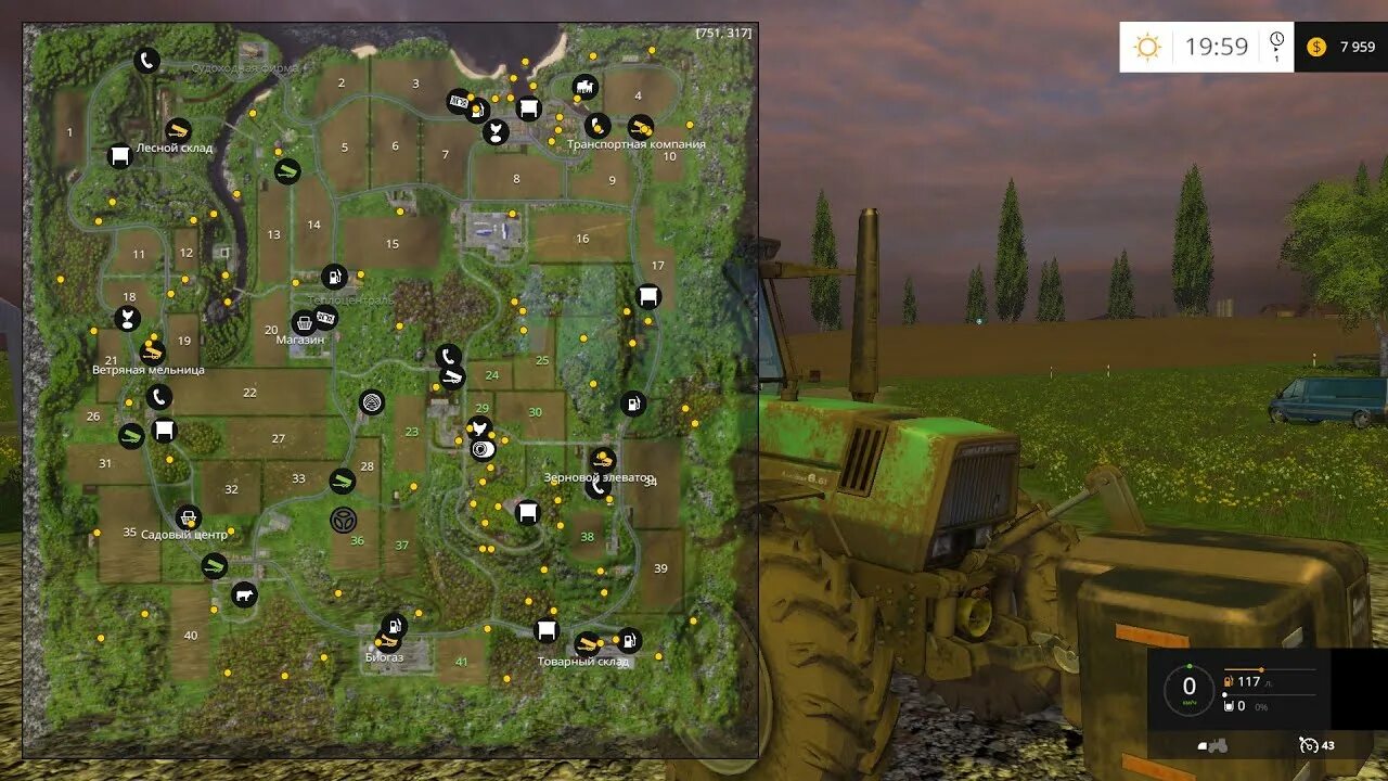 Фс 19 золотой колос техника для карты. Карта золотой Колос для ФС 19. Долина золотой венец Farming Simulator 22.