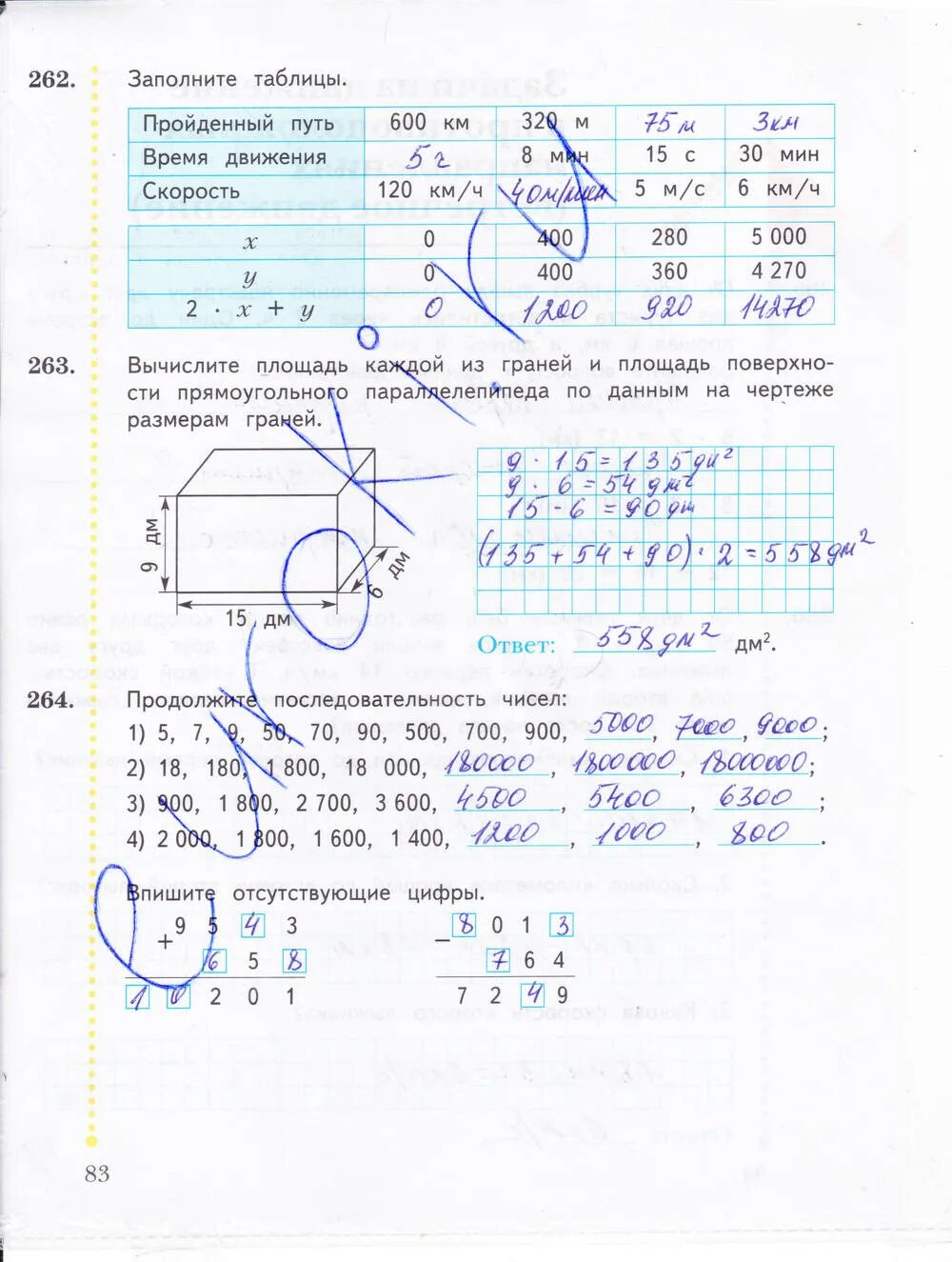 Математика 4 класс рабочая тетрадь 1 часть Рудницкая Юдачева. Тетрадь по математике 4 класс Рудницкая стр 83. Математика четвёртый класс рабочая тетрадь страница 83 упражнение. Математика 4 класс автор рудницкая рабочая тетрадь