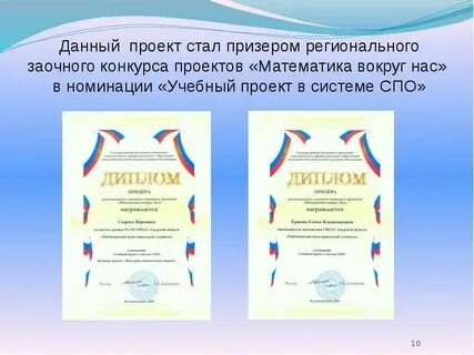 Индивидуальный проект по математике 1 курс спо