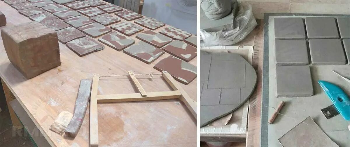Имитация брусчатки. Самодельные формы для брусчатки. Форма для заливки плитки. Как изготовить плитку. Форма для бетонной плитки.