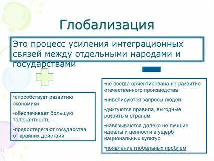 Роль сми в глобализации