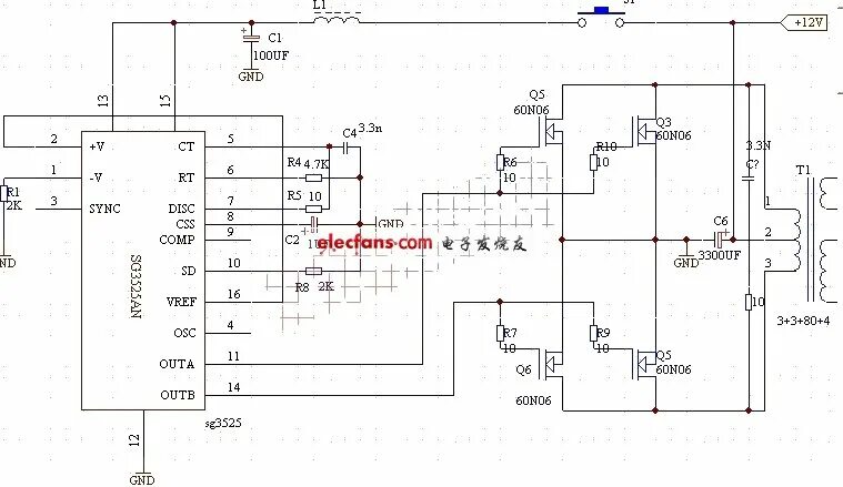 基 于 SG3525 的 大 功 率 开 关 电 源 的 研 制-设 计 应 用-维 库 电 子 市 场 网