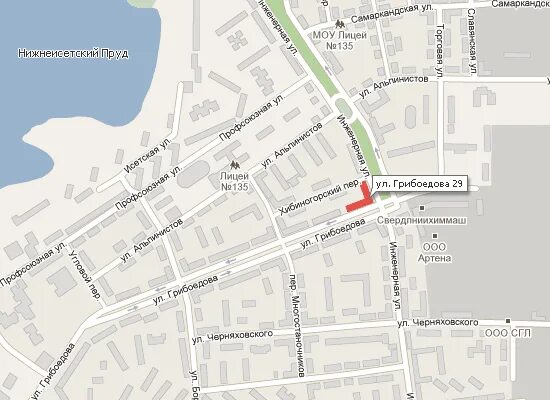 карта улицы грибоедова