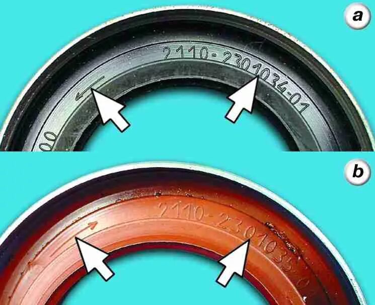 Сальники на КПП ВАЗ 2110 правый и левый. Сальники приводов правый левый ВАЗ 2110 цвет. Сальники ШРУСОВ ВАЗ 2110 направление. Как определить направления вращения