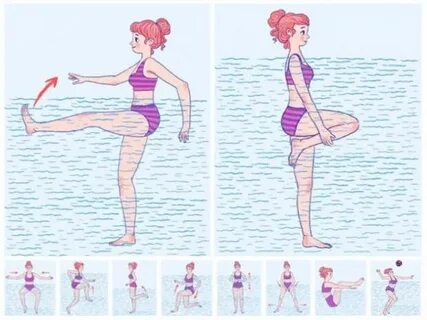 Как стоять на месте в воде