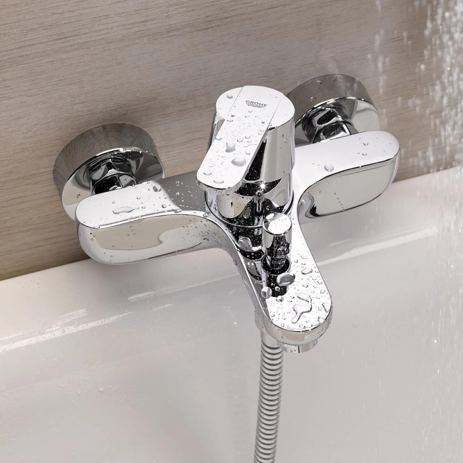 Смеситель Grohe для ванны 32887000. 32887000 Grohe get. Смеситель для ванны Grohe get 32887000 однорычажный без лейки. Смеситель для ванны Grohe с длинным изливом.