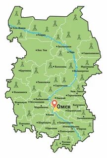 С кем граничит омская область