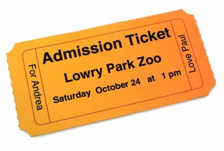 The tickets yesterday
