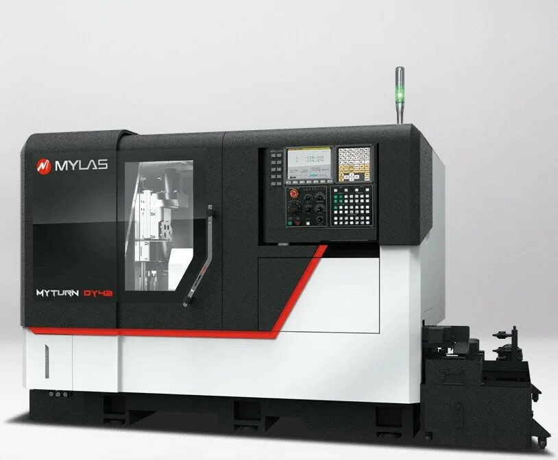 Станок syntec. Двухшпиндельный токарно-фрезерный обрабатывающий центр mylas dt42. токарно-фрезерный станок с противошпинделем с чпу. mylas dt42. чпу станок syntec cnc.