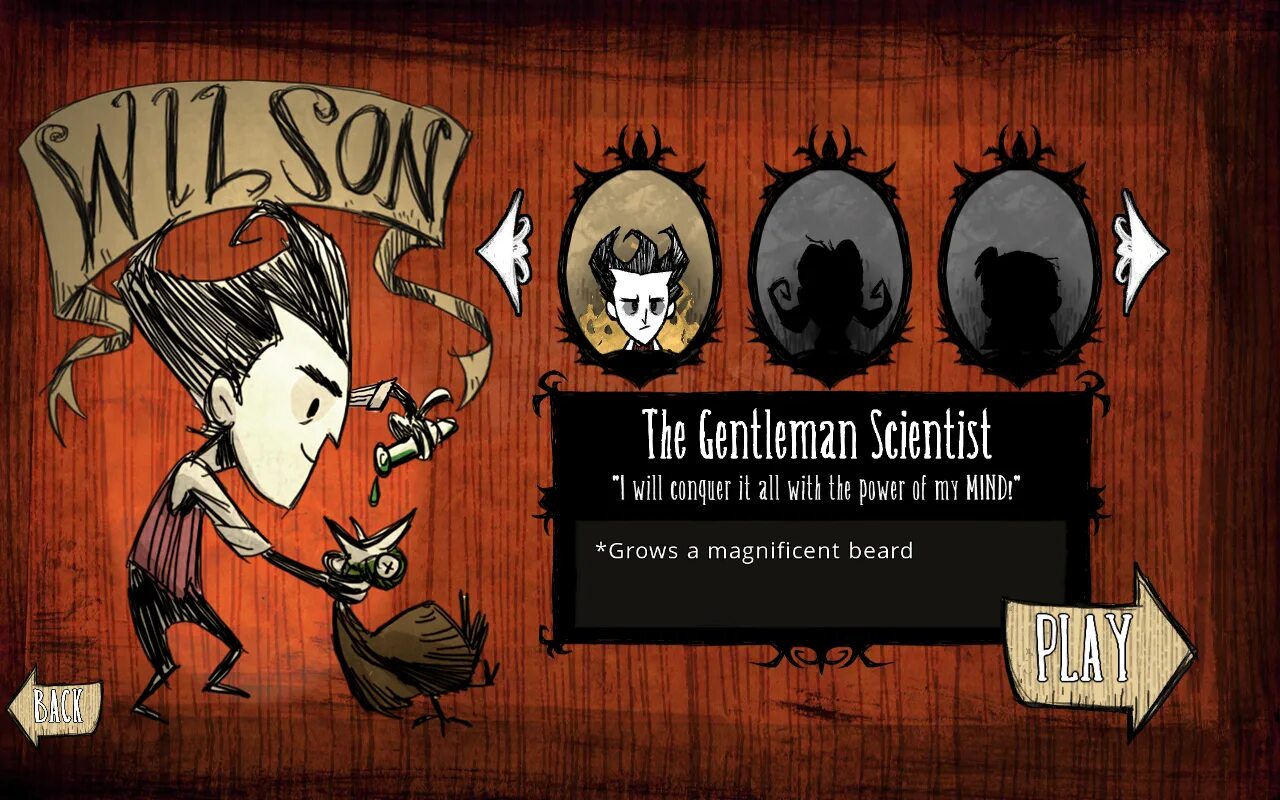 Don t starve starving games. Персонажи из dont Starve together. Уилсон ДСТ. Ленор don't Starve. Персонаж: Вилсон из don't Starve together.