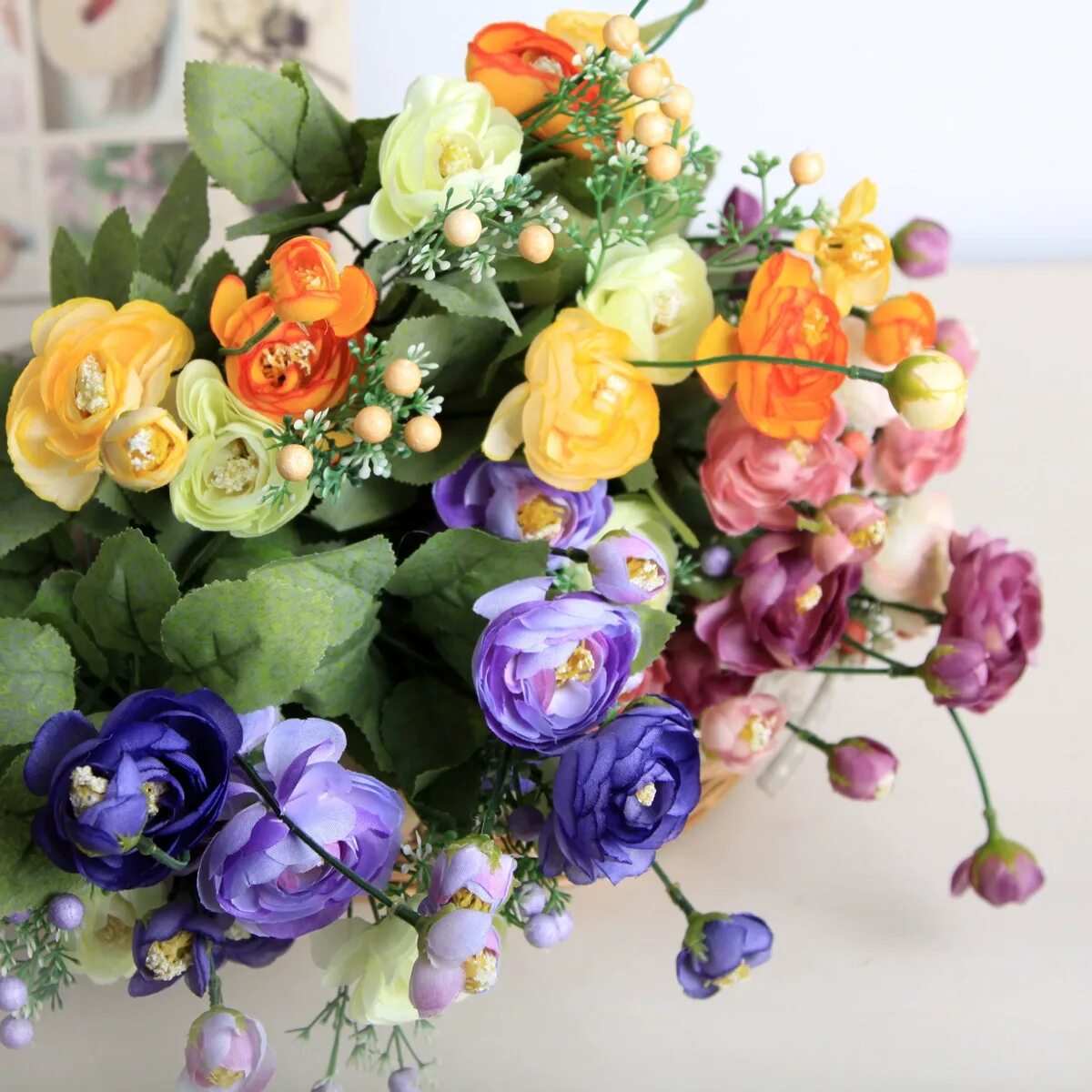 Дизайнерские букеты. Искусственные цветы. Букеты из искусственных цветов. Композиции из искусственных цветов для интерьера.