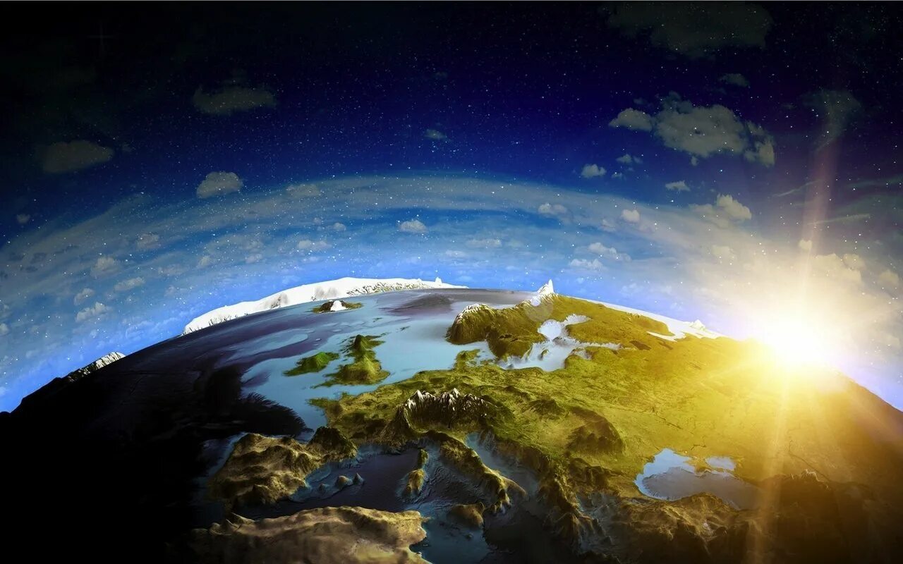 Earth sky. Earth sky