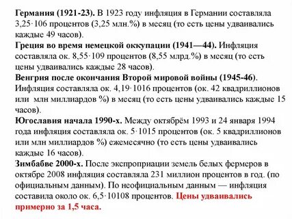 Гиперинфляция сколько процентов