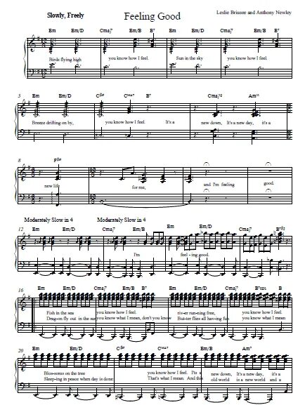 Feeling good майкл бубле. Feeling good автор. Feeling good michael. Michael bublé it's time. Feeling good ноты для фортепиано.