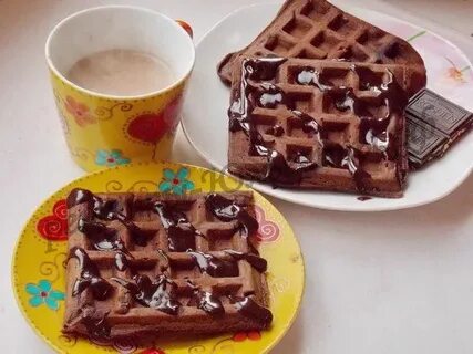 Вафли в вафельнице рецепт с какао
