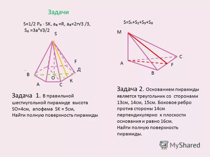Контрольная работа пирамида и призма 10 класс. Контрольная работа пирамида и призма 10 класс