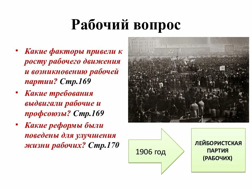 Рабочий вопрос Великобритания до первой мировой войны. Рабочий вопрос в Британии 19 века. Причины рабочего движения. Рабочий вопрос в Англии в 19. Появление рабочего класса