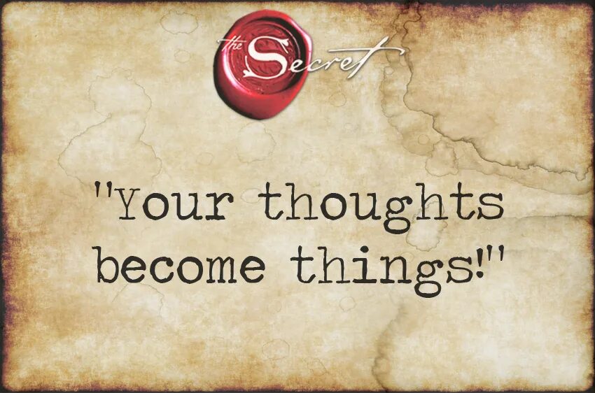 Thought the ages. The Secret. Law of attraction the Secret. Book the Secret by Rhonda Byrne.