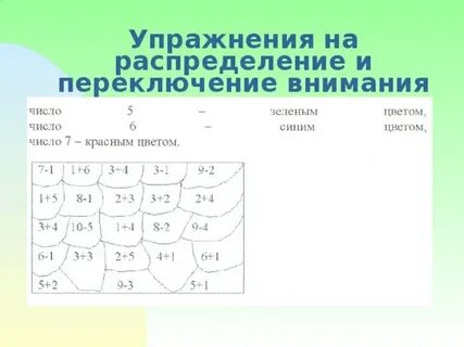 Игровое упражнение на внимание