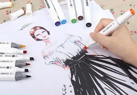 Что нарисовать маркерами на бумаге