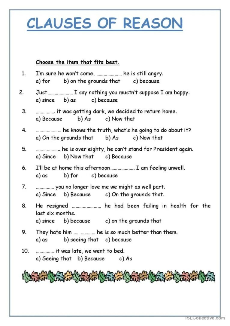 Clauses of purpose worksheets. Clauses of reason. relative clause of reason в английском. clauses of reason упражнения. clause.