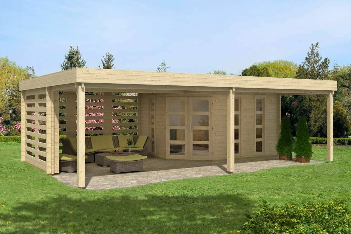 Anno's Houtbouw Assen Achtertuin schuurtjes, Tuinhuizen, Achtertuin patio
