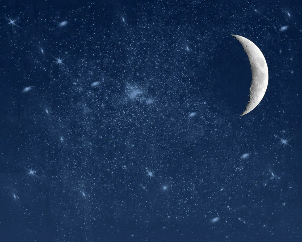 Луна и звезды. Звездное небо с полумесяцем. Космос звезды Луна. Звездное небо с луной. Звездное небо месяц